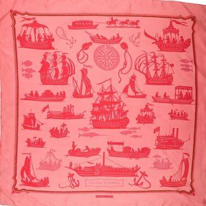 Vintage Hermes “Théâtre d'ombre” Silk Scarf